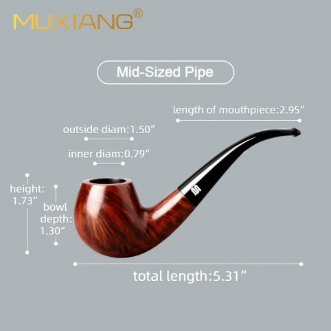 MUXIANG Handmade Briar Smoking Pipes – Bild 5