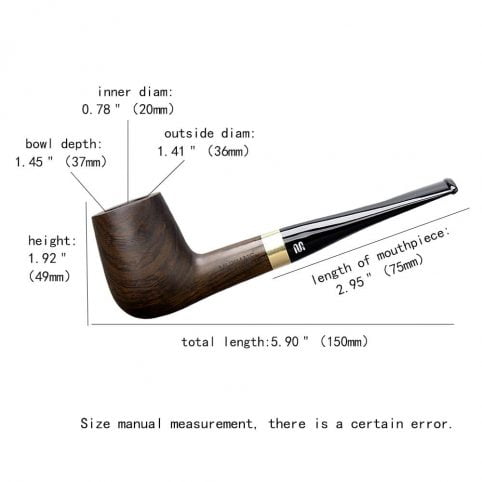 Chinese Old Fashioned Ebony Tobacco Pipe - Image 7