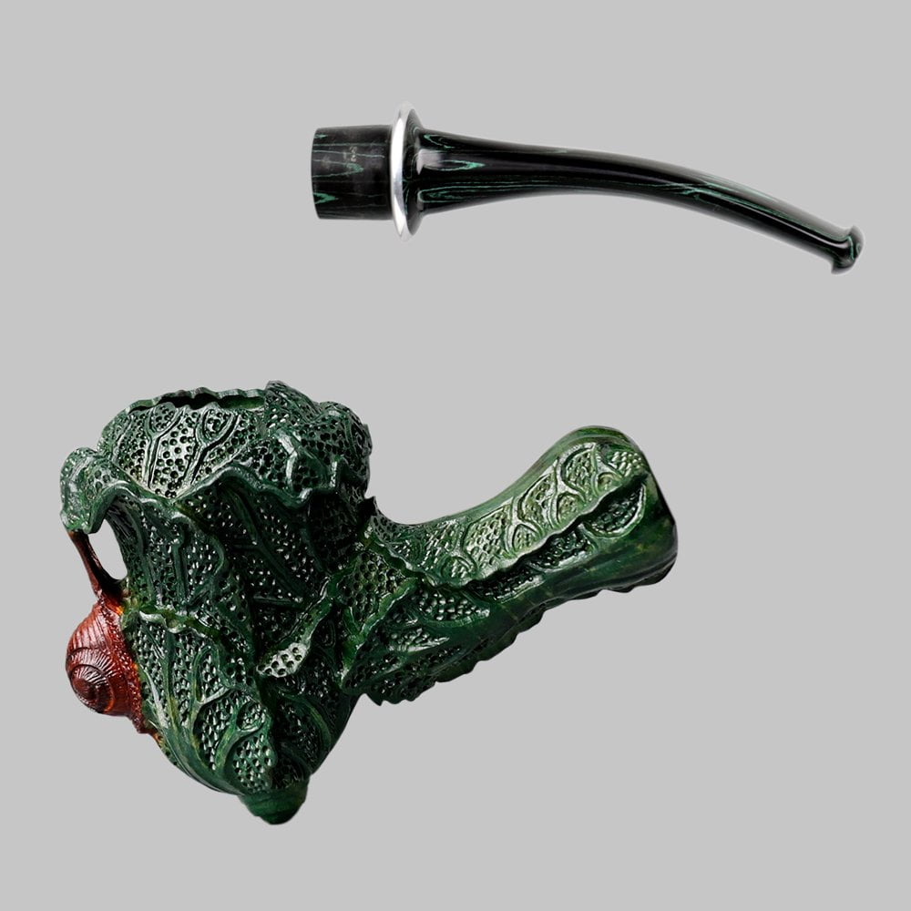 large hand carved novelty tobacco pipe