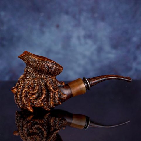 Hand Carved Tobacco Pipe Captain Davy Jones Pirate Tobacco Pipes - Imagem 4