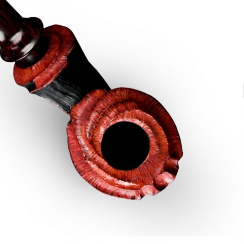 Free Style Flower Hand Carving Smoking Pipe With Military Stem - immagine 4