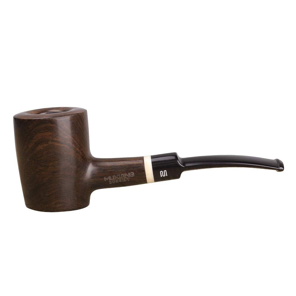 MUXIANG Pork Pipe Ebony Wood Tobacco Pipe