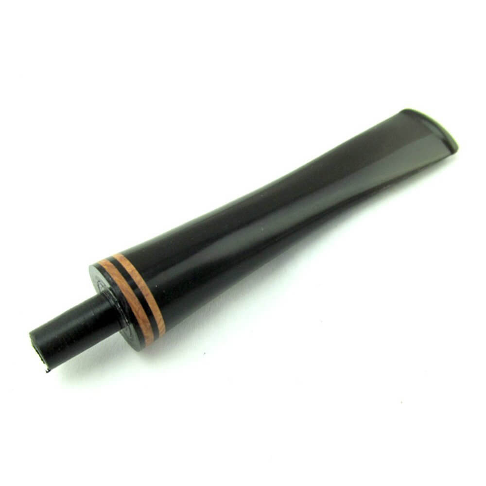 3mm Black Straight Tobacco Pipe Stem Mouthpiece