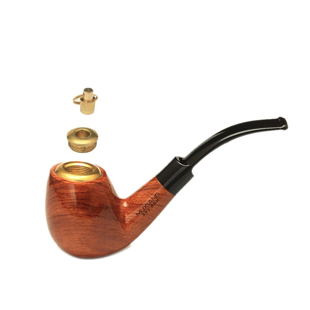 Pipa per tabacco MUXIANG/Pipe piegate in legno d'oca