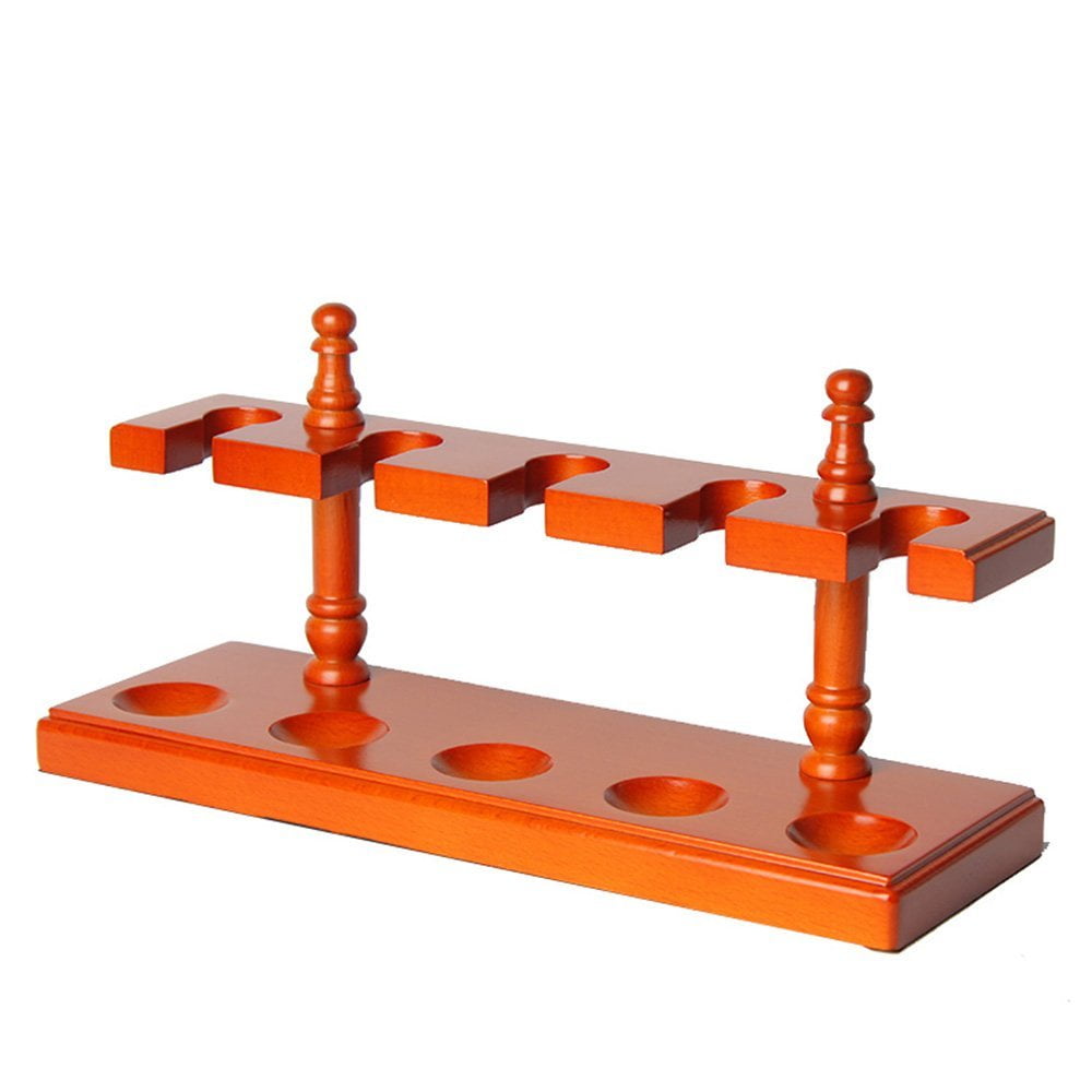 Supports pour tuyaux de type 5 verticaux en ligne droite en bois massif faits à la main