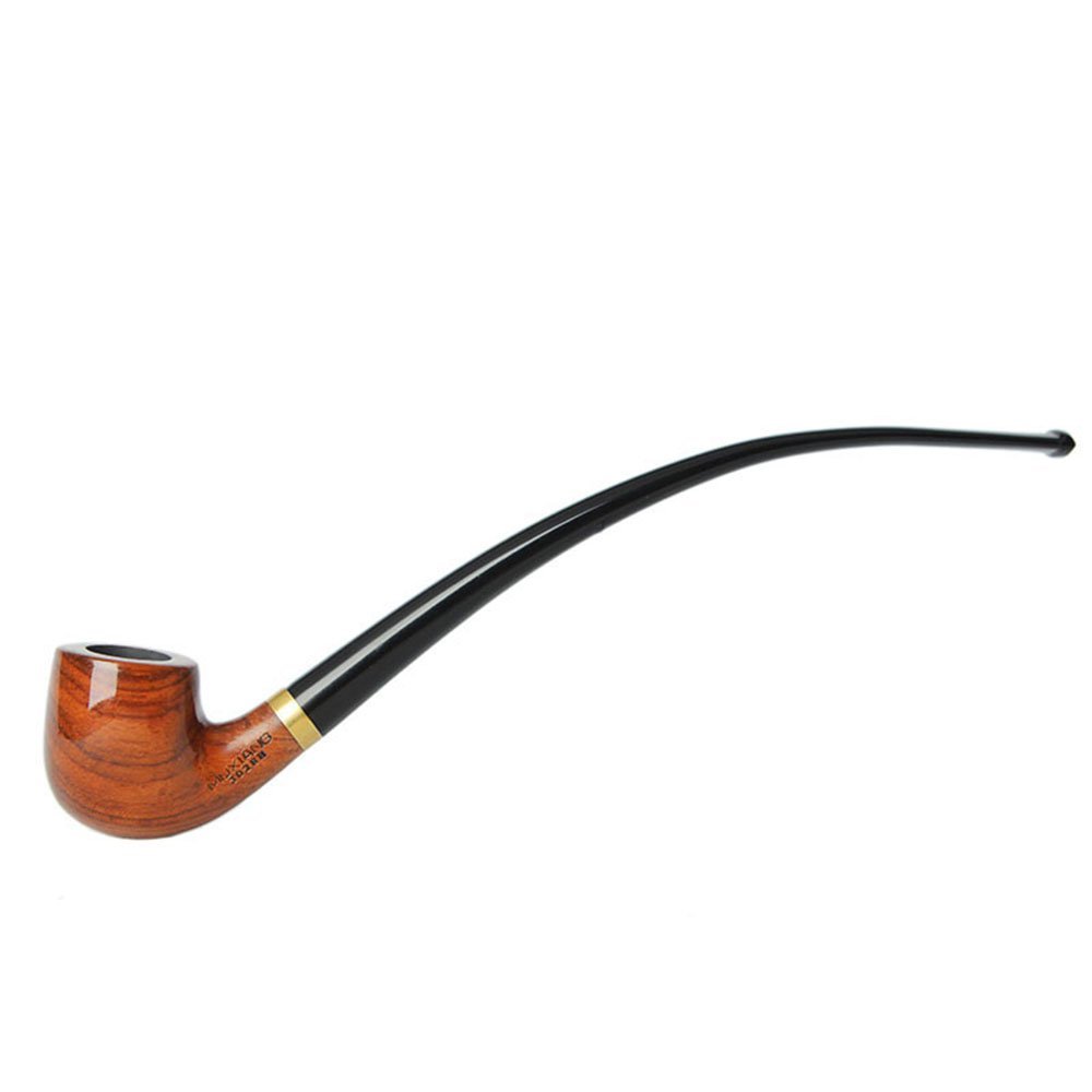 long wooden tobacco pipe with small bowl