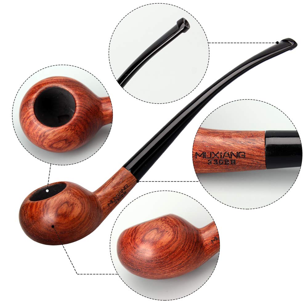 pipe da tabacco in legno a gambo lungo