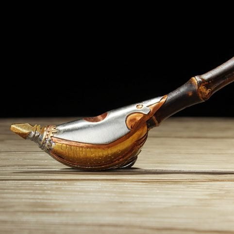 Chinese Ttraditional Black Bamboo Pipes - Image 4