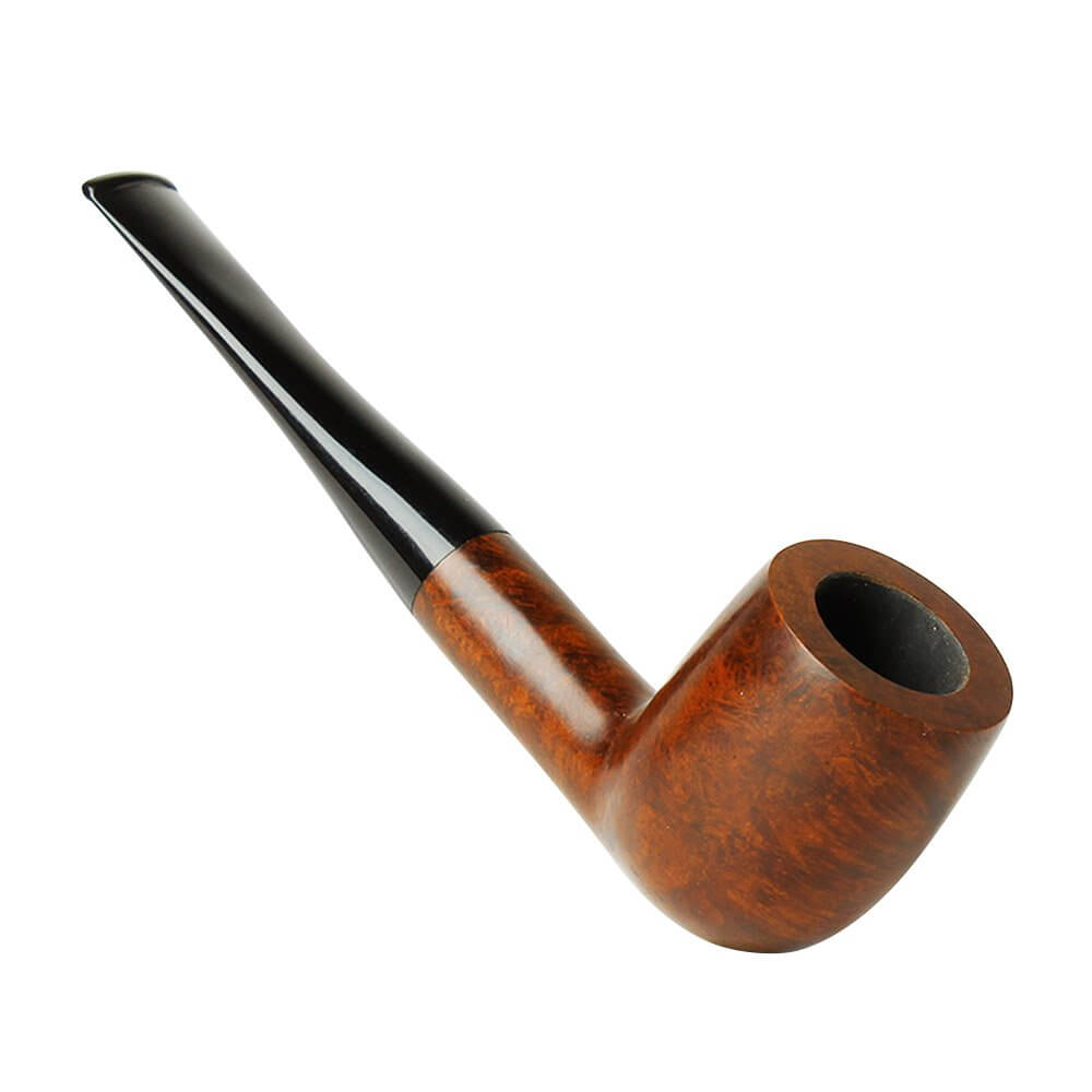 Top Grade Quality 3mm Long Iron Core Filter Briar Wooden Pipe Churchwarden Gifts 