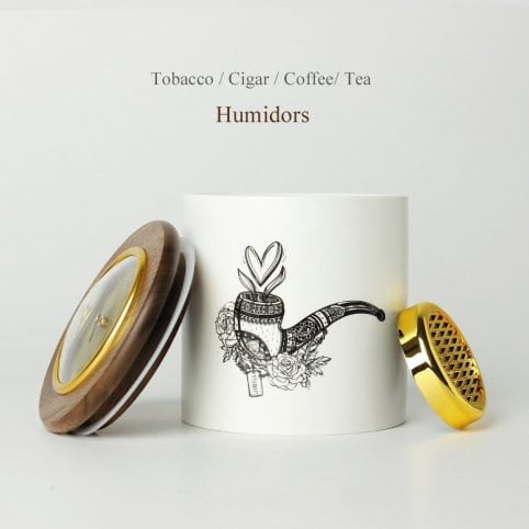 MUXIANG Ceramic Cigar Jar With Cover - immagine 6