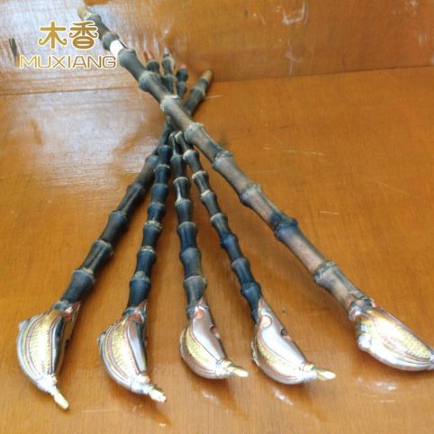 cachimbos de bambu preto cachimbo de tabaco tradicional chinês