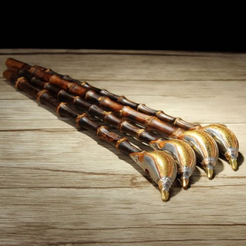 Chinese Ttraditional Bamboo Tobacco Pipe - immagine 5