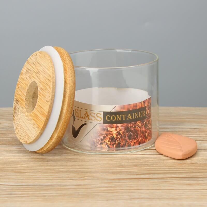 glass humidor jar