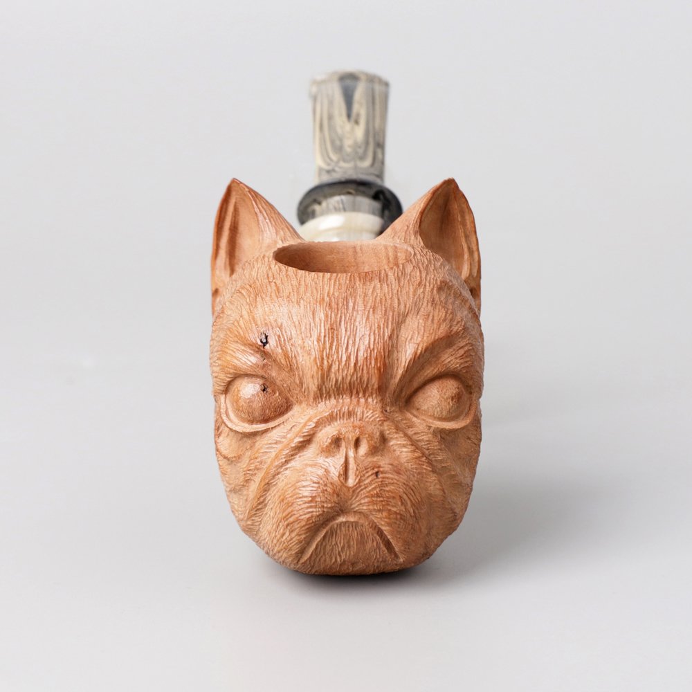 dog carved series pipe