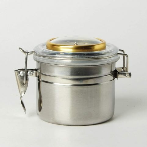 MUXIANG Stainless Steel cigar jar with Hygrometer - Imagem 5