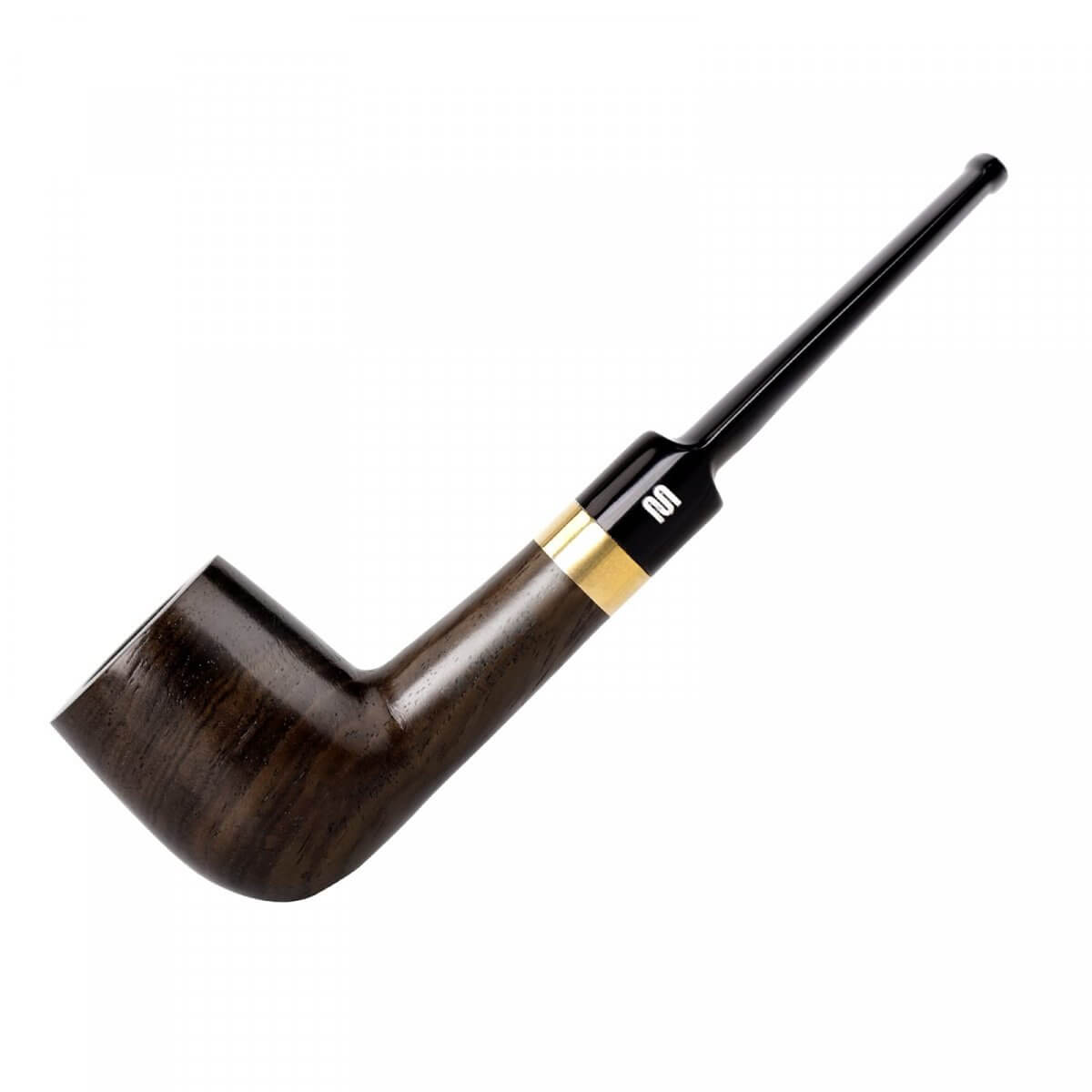 lobular ebony wood smoking pipe