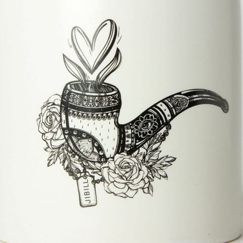 MUXIANG Ceramic Humidor Jar with Humidifier - Image 2
