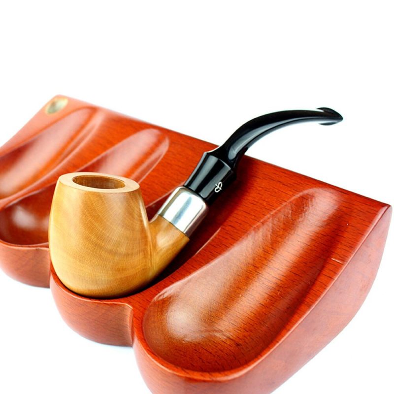 Wooden Pipe Tobacco Stand