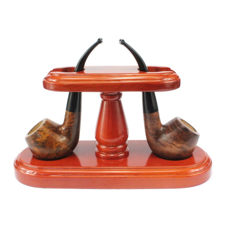 2 pipe tobacco pipe rack