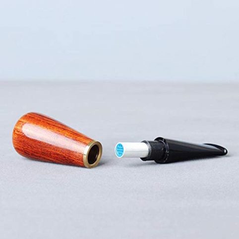 MUXIANG Rosewood Cigar Mouthpiece Holder Tip 9mm Paper Filters Cigarette Holder – Bild 4