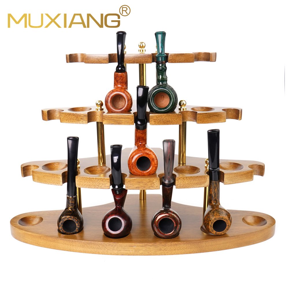 Wooden Tobacco Pipe Stand