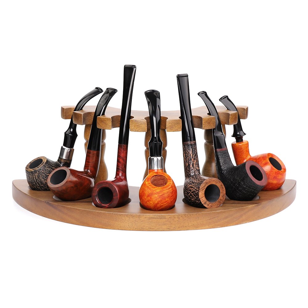 black walnut tobacco pipe stand