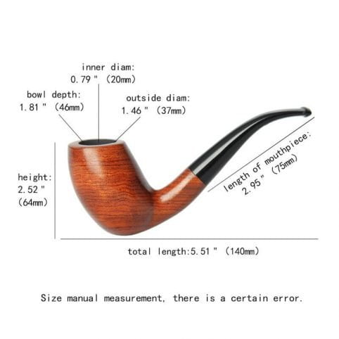 Classical Kevazingo Wood Tobacco Pipe - immagine 6
