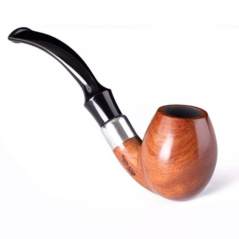 Curved Rose Wood Tobacco Pipe