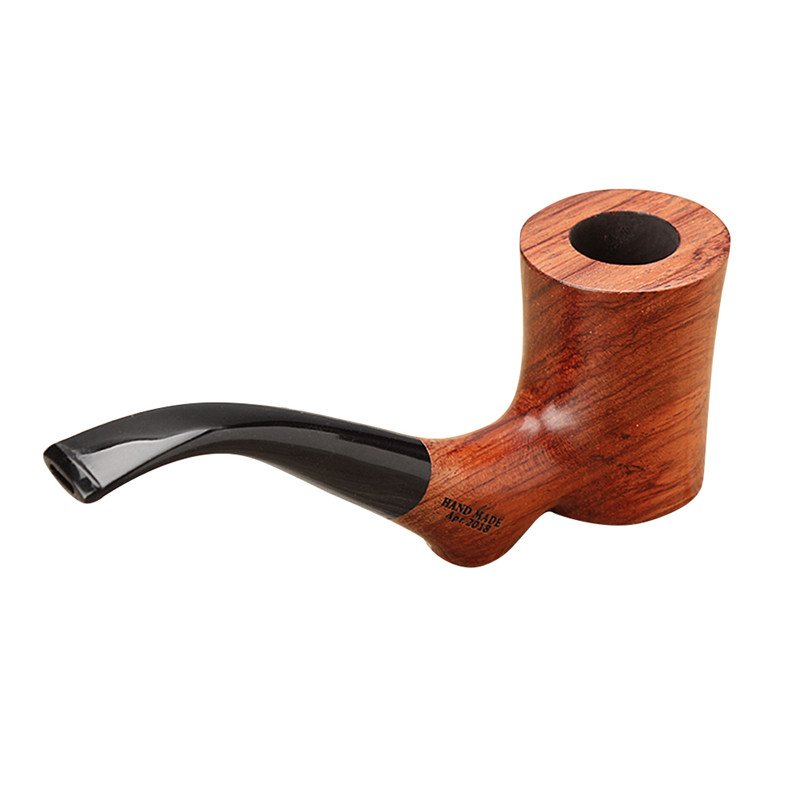 Modern Rosewood Curved Smoking Pipe - MUXIANG Pipe Shop