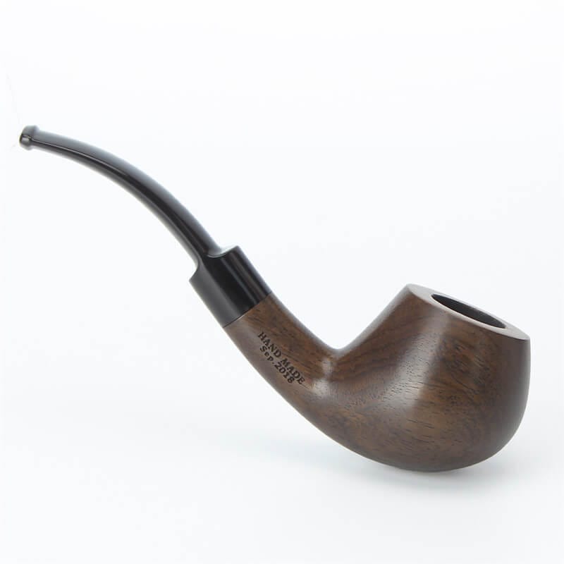 Men Bent Ebony Smoking Pipe