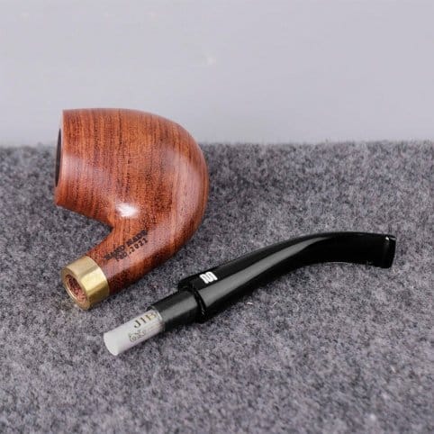 Modern Rosewood Curved Smoking Pipe - immagine 4