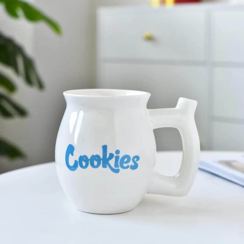 Customizable Wake And Bake Ceramic Pipe Mug