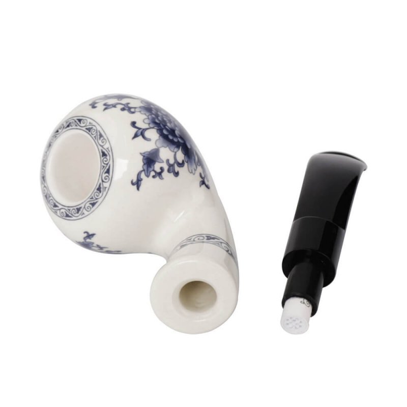 gambo per pipa da tabacco in ceramica