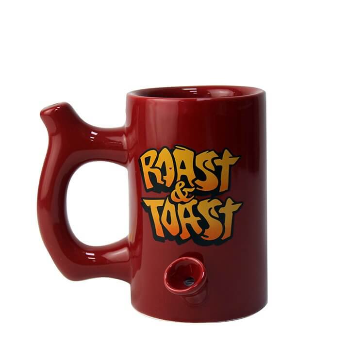 wake and bake pipe mug