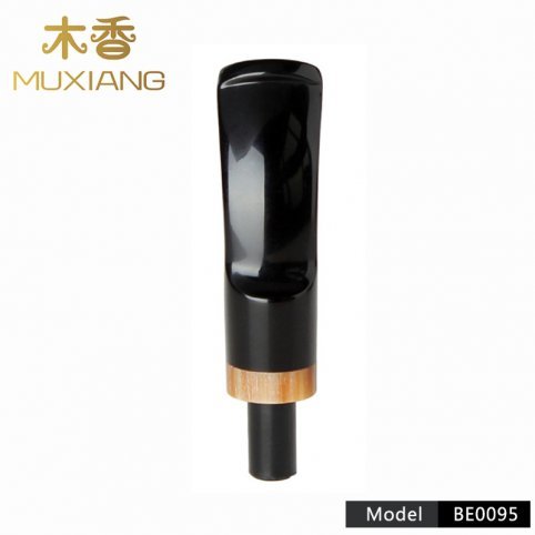 MUXIANG Classic Briar Wood Pipe Acrylic Handmade BeTobacco Pipe Stem Replacement Smoking Pipe Mouthpieces be0091-be0107 - Imagen 3