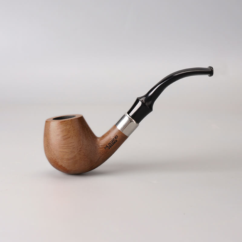 Modern Rosewood Curved Smoking Pipe - MUXIANG Pipe Shop