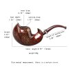 tamanho grande de cachimbo de fumar