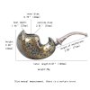 tamanho grande de cachimbo de fumar