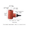 Dimensioni del tubo a stelo corto Woodn