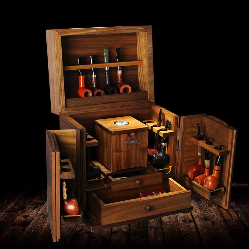 Armoire à pipes Sherlock Holmes