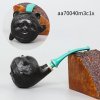 Exquisite Carved hand made tobacco pipes with Cumberland Stem