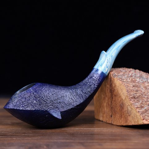 Sandblasted Blue Whale Pipe