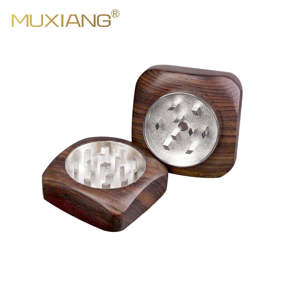 vintage Wooden Square Grinder - MUXIANG Pipe Shop