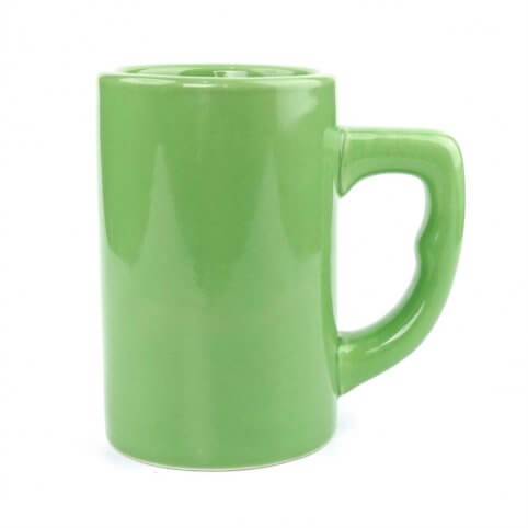 Green Wake And Bake Mug Pipe