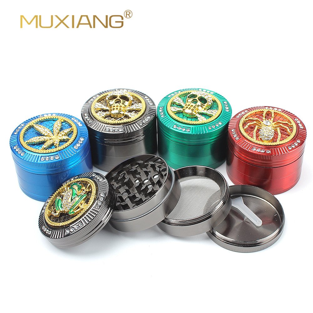 50mm Metal Spice Herb Grinder - MUXIANG Pipe Shop