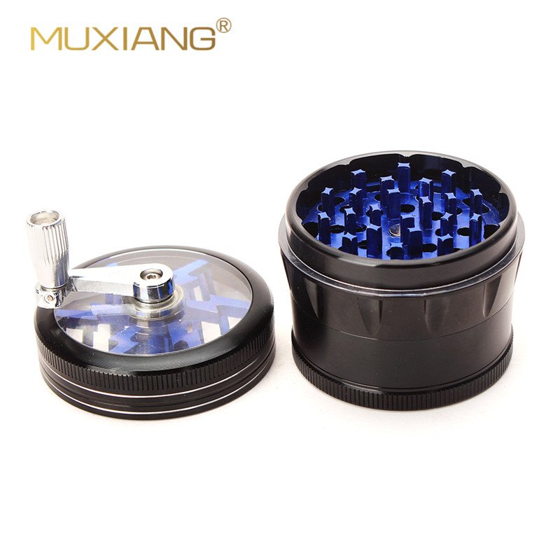 Metal Tobacco Grinder With Handle