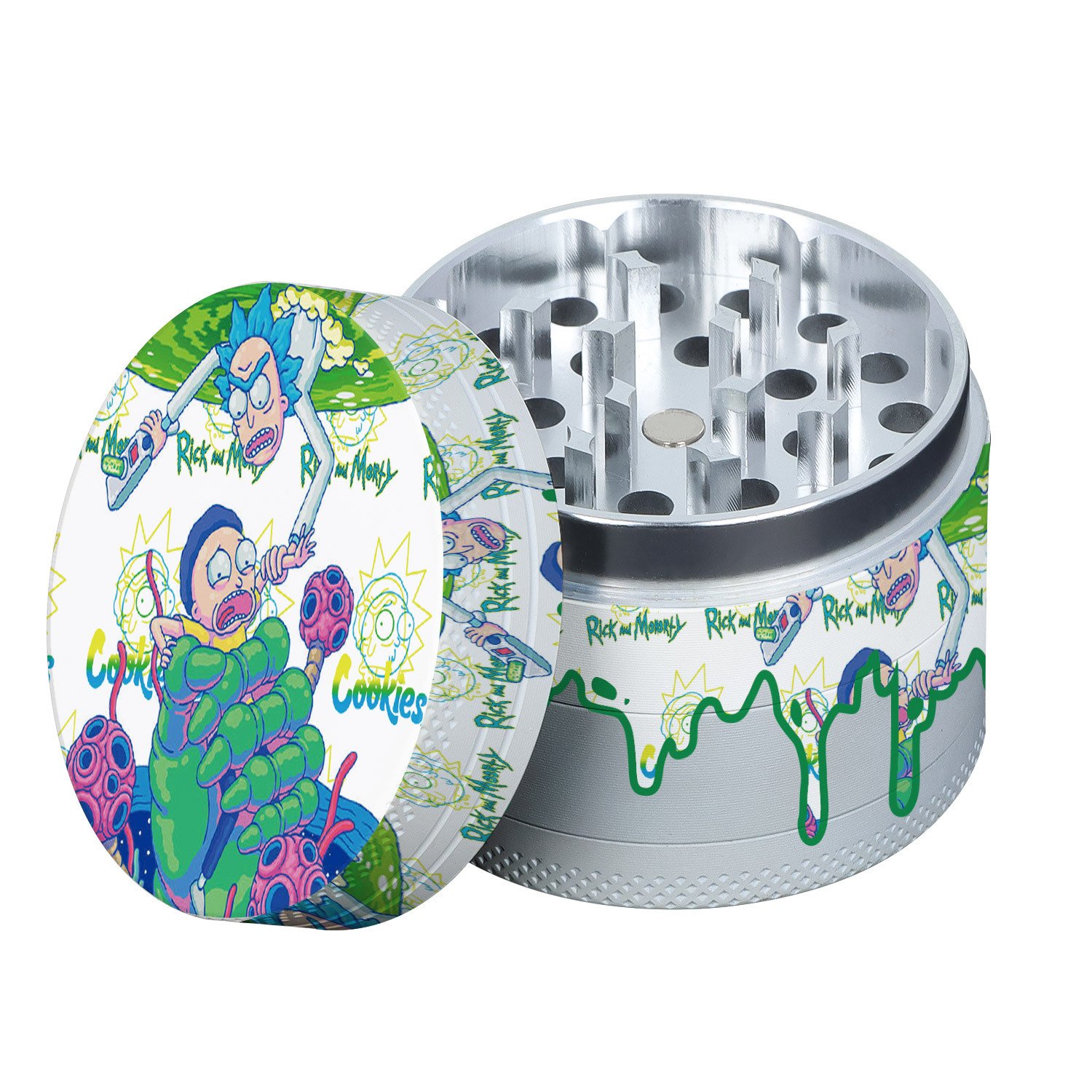 50mm Cookies Rick And Morty Grinder - MUXIANG Pipe Shop