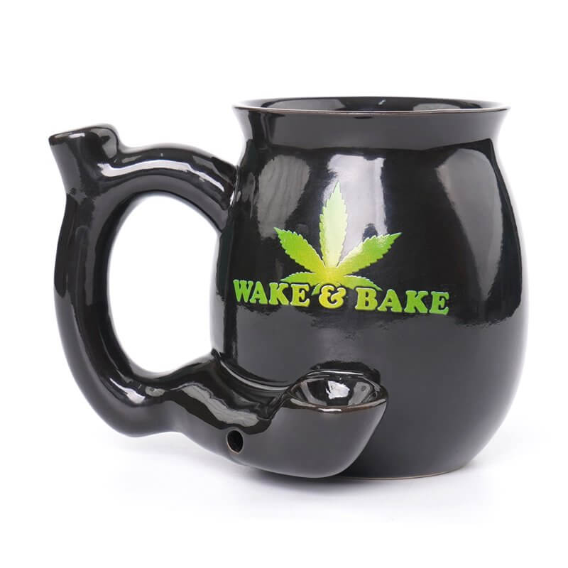 leafy green wake and bake mug