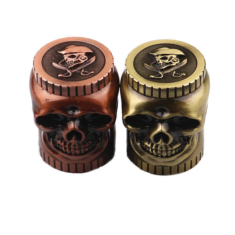 Molinder Hierba Pipas para fumar Calavera Cuenco de metal Fumar Cuchara de  mano Pipa Tabaco Ajuste Pipas de hierba seca Humo (2pcs)