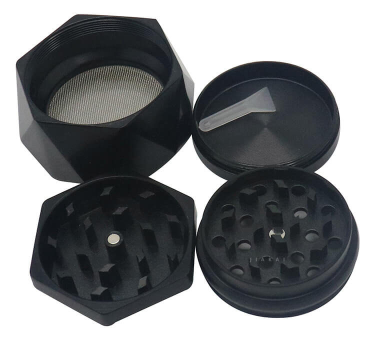 Moedor de erva de 60mm em forma de diamante